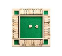 ibasenice Gioco Da Tavolo Giochi Da Tavolo Gioco Di Matematica Tavolo Tavolo Giochi D'azzardo Per Il Tempo Libero Gioco Di Dadi in Legno Gioco a 4 Giocatori Rompicapo Gli Sport Bambino Bambù