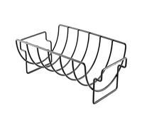ibasenice griglia all'aperto cremagliera in Piedi Pratico Supporto per Barbecue ripiano per Barbecue Durevole Rack Barbecue Black