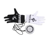 ibasenice Guanti Per Pianoforte Elettrico Dita Musicali Per Spettacoli Di Festa Per Principianti e Ragazza Adulti Otto Suoni Strumenti Venti Ritmi Sottofondo Altoparlante Integrato Clip