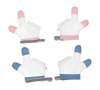 ibasenice Guanti Succhia-pollice Per Ragazzo Ragazza 2 Paia, Protezione Per Dita Traspirante Regolabile, Strumento Anti-suzione Per Ragazzo Ragazza Maschi e Femmine