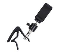 ibasenice Guitar Phone Holder con Capotasto Quick Release Supporto per Smartphone con Installazione Orizzontale Verticale Clip per Visualizzazione Spartiti per Chitarra Acustica Elettrica