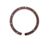 ibasenice Guitar Rosette Curved Strips Inlay Decal for Sound Hole Abalone Design Easy Application Non-damaging for Acoustic Guitars