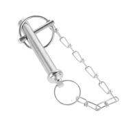 ibasenice Heavy Duty Trailer Hitch Pin With Chain Load Capacity Axle Lock Pin For Tractor Rv Trailer Jack Secure Fastening Weather-resistant Metal