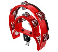 ibasenice Hi-hat Tamburello Doppia Serie Di Bacchette Strumento Percussione Robusto Leggero Gomma Assorbente Per Set Batteria e Accompagnamento Campane