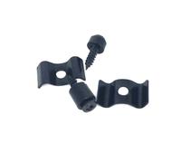 ibasenice Impostare La Stringa basso supporto per chitarra elettrica piccoli fari fuoristrada alimentatore per parti di chitarra elettrica fermo guide corde chitarra Black