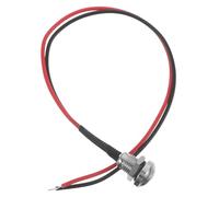 ibasenice Interruttore Momentaneo per Chitarra, Pulsante a 8mm, Metallo, Gomma e Rame, Argento, per Chitarra Elettrica, Setup Control Plate Kill Switch, Effetti Mute Stutter, Home Studio