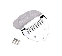 ibasenice K Word Mandolin Tailpiece Metallo Smerlato Per Chitarra String Finitura Lucida Argento Aggiornamento Facile Per Strumenti Musicali