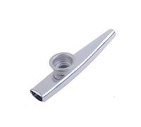 ibasenice Kazoo in Metallo Per Ukulele e Chitarra Colore Argento Materiale Alluminio Dimensioni Aggiunge Timbro Ronzante Alla Voce Tramite Membrana Vibrante