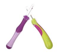 ibasenice Kit 2pezzi Scucitore di Fili per Cucire Lama in Acciaio Inossidabile, Impugnatura in Gomma e Plastica, Strumento per Rimuovere Cuciture e Fili nei Lavori di Cucito