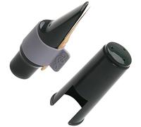 ibasenice Kit Accessori Sax Contralto con Fascetta in Plastica Leggera e Cappuccio Nero per Clarinetto e Sax con Superficie Lucida