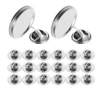 ibasenice Kit da 50 Chiusure per Spille in Metallo 20Mm Blocco a Farfalla Fermagli di Sicurezza per Creazione Gioielli Schienali Resistenti per Cappelli Giacche e Accessori Quotidiani