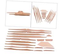 ibasenice Kit Di Rinforzo in Legno Di Abete Rosso Da 41 Pollici 17 Pezzi Per Chitarra Acustica Accessori Fai Da Te Per Liutai Parti in Legno Lavorato Cura