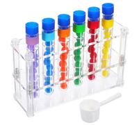 ibasenice Kit Montessori di Apprendimento con Provetta e Palline Colorate Gioco Educativo di Abbinamento per Sviluppo Abilità Motorie e Cognizione Numerica
