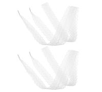 ibasenice Lacci delle Scarpe in Pizzo 2 Pezzi Cavi per Scarpe da Donna e Tacchi Alti Accessori Decorativi Elastici di Colore Chiaro