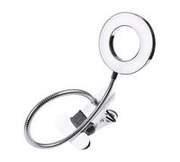ibasenice Lampada da Tavolo Pieghevole a LED per Manicure e Bellezza Unghie, Luce di Protezione gli Occhi, Piccola Luce a Clip Dissipazione Calore Rapida, Adatta per Uso Professionale