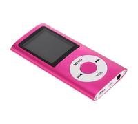 ibasenice Lettore Musicale Portatile Mp4 con Schermo 1.8 Pollici, Visualizzatore Foto e Riproduttore Video in Lega di Alluminio Rosa, Mini Registratore Vocale per Uso Quotidiano