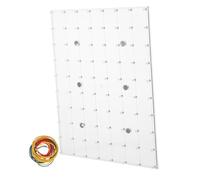 ibasenice Magnetic Classroom Geoboard Toy in Plastic For Stem Math Learning With Rubber Bands Montessori Pegboard Activity For Fine Motor Skills And Pattern Recognition