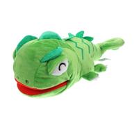 ibasenice Marionetta Mano Lucertola Peluche Morbida con Bocca Mobile per Bambine Giocattolo Educativo per Piccoli Burattino Animale Divertente per Racconti e Giochi di Ruolo