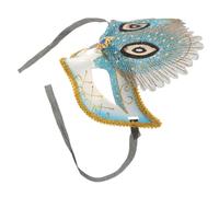 ibasenice Maschera per Carnevale Occhio di Pavone in Plastica Leggera e Resistente, Stile Elegante e Misterioso per Feste in Maschera e Party di Danza
