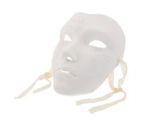 ibasenice Maschera Steampunk Bianca in Abs per Cosplay e Feste, Design Vintage Comfort Eccezionale e Struttura Robusta per Adulti e Uomini