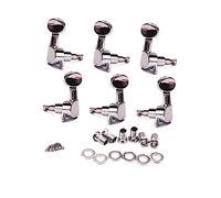 ibasenice Meccaniche per Chitarra Elettrica Argento Stile Half Moon Grover di Rondelle e Viti per Corde in Acciaio Dimensioni