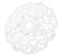 ibasenice Medaglione da Soffitto Rosone Traforato in Stile Classico Europeo, Realizzato in Materiale Leggero Bianco, Decorazione per Lampadari in Casa e Negozi
