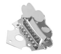 ibasenice Metal Chrome Mandolin Tailpiece Cloud Shape for Guitar and Ukulele Durable Replacement Accessory with Screws for Performances and Practice