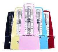 ibasenice Metronomo Meccanico con Clic Udibile e Suono del Campanello Preciso per Pianoforte e Chitarra senza Batteria Solido e Durevole