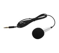 ibasenice Microfono Mobile Portatile per Cellulare Telefono Mini Metallo Connettore per Cantare Registrare Musica Voce e Usi Professionali