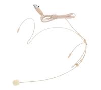 ibasenice Microfono Omnidirezionale a Doppio Supporto Auricolare Spina a Tre Pin per Presentazioni e Conferenze, Suono Chiaro e Facile Connessione