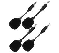 ibasenice Microfono Professionale Cancellazione Del Rumore, Microfono Portatile Omnidirezionale Per Streaming Live, Set Da 4 Pezzi Compatto Per Registrazione e Karaoke Domestico