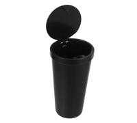 ibasenice Mini Cestino Spazzatura Auto Portatile con Coperchio Contenitore Compatto per Rifiuti Organizer Multifunzione per Pannello Frontale Elegante e Leggero per Mantenere Auto Ordinata