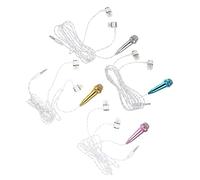 ibasenice Mini Microfono Portatile 4 Pezzi, Microfono Piccolo per Canto