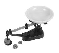 ibasenice Mini scala della tabella meccanica arredamento su piccola scala minuscolo in scala di mini bilancia decorativa oggetti per la casa delle bambole plastica Nero