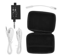 ibasenice Mixer Audio Portatile Nero per Podcasting e Live Streaming con Elaborazione Audio Avanzata in Plastico e Metallo, Dispositivo per Cambiare la Voce per Computer e Telefono