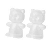 ibasenice Modello Orso Creativo in Schiuma Bianca 2 Pezzi Stampo per Composizioni Floreali Facile da Riparare Decorazione per Matrimonio e Festa