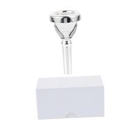ibasenice Mouthpiece Practice Horn for Beginners and Professionals Portable Plated Brass Horn and Comfortable Design