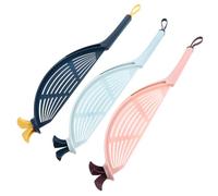 ibasenice Multifunzionale Set 3 Scolapiatti per Riso in Plastica Pp Design Ergonomico Filtro Svuotamento e Verdura Colore Casuale per Cucina