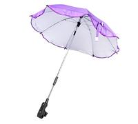 ibasenice Ombrello Per Passeggino Coperture Del Carrello Del Parasole Per Carrozzina Ombrellone Da Sedia Copriruota Per Passeggino Piccolo Ombrello Con Morsetto Buggy Viola,porpora