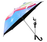 ibasenice Ombrello Uv Per Passeggino Ombrellone Da Spiaggia Resistente All Acqua Protezione Solare Per Ragazzo Ragazza Ragazza Adatto Sedia Da Spiaggia e Carrelli