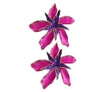 ibasenice Orecchini a Forma Di Fiore Per Donna, Smaltati Doppio Colore Leggeri e Comodi, Design Elegante e Versatile Per Uso Quotidiano e Regali