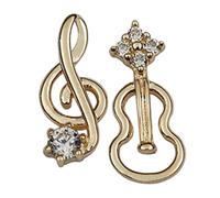 ibasenice Orecchini a Forma di Violino e Nota Musicale, Gioielli Musicali Pendenti da Donna, Set di Orecchini Piccoli in Argento per Regali Amanti della Musica, Accessori Moda per Occasioni