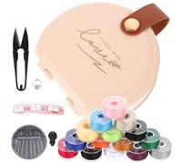 ibasenice Organizer Compatto per Kit da Cucito Contenitore Portatile e Set di Accessori per Cucire, Mini Kit da Viaggio per Borsetta e attività di Cucito Creativo