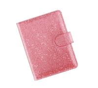 ibasenice Organizer Multifunzionale in Pelle Pu Rosa Passaporto con Chiusura Magnetica per Documenti e, per Viaggi e Quotidiano