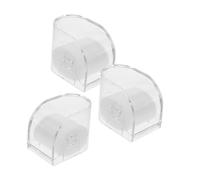 ibasenice Organizer Orologio Singolo e Supporto Bracciale Plastica Trasparente con Cuscinetto Morbido Protettivo 3 Pezzi per Utilizzo Quotidiano a Casa e Ufficio Dimensioni 9X7,5X6 CM