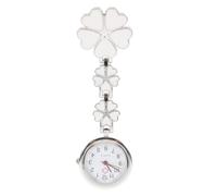 ibasenice Orologio da Infermiera da Tasca Mini Creativo Bianco per Donna Design a Cinque Cuori, Decorazione Pratica e Regalo per Professionisti Sanitari