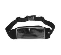 ibasenice Pacchetto da corsa con touch screen Cintura dei corridori sport Multifunzionale fanny borsa in vita per correre lulù borsa per la vita borse da corsa per uomo Nylon Black