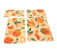 ibasenice Panno di Cera D’api Riutilizzabile 3 Pezzi, Pellicola Alimentare Naturale in Cera D’api per Conservazione Cibi Freschi, Ecosostenibile e Traspirante per Cucina e Spesa