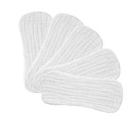 ibasenice Pannolini di Stoffa in Cotone 100% Morbido e Traspirante per Ragazzo Ragazza 0-3 Mesi, Inserti Assorbenti Lavabili Riutilizzabili per Ragazzo Ragazza Maschi, Set da 5 Pezzi