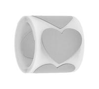 ibasenice Pellicola Riflettente Termoadesiva per Trasferimento Termico su a Forma di Cuore in Vinile Argento, 1 Rotolo, Adesivo Riflettente per T-Shirt e Cappelli da Baseball